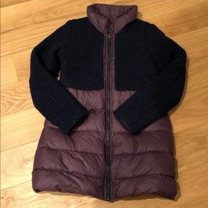 Geox down Jacket puffer super warm coat burgundy
